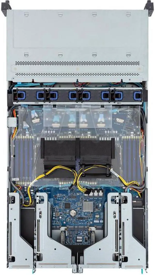 Alt view image 3 of 3 - Gigabyte R283-S93 rev. AAF1 2U Rack Server Barebone - Intel Gen4/Gen5 Xeon Scalable, Dual CPU, 2x Gen5 GPUs, 12x Gen4 NVMe/SATA/SAS Bays