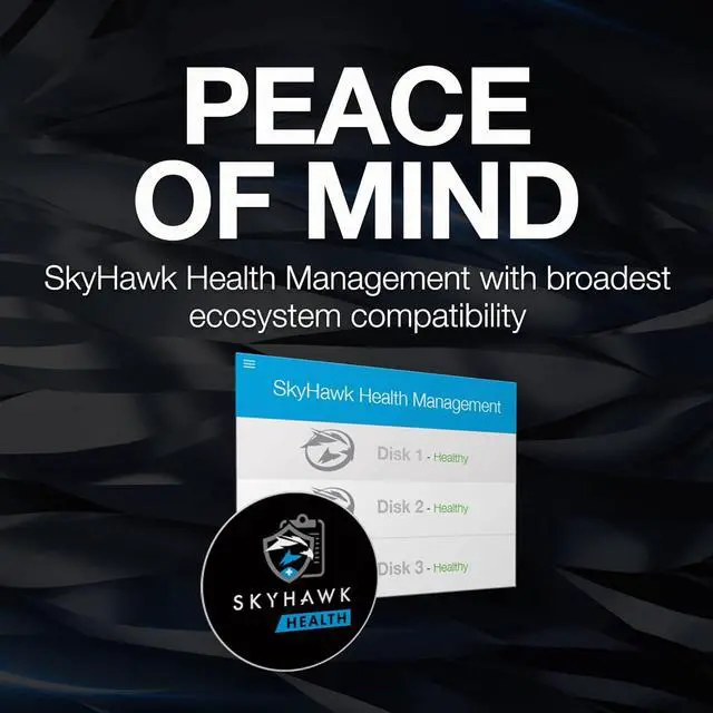 Alt view image 5 of 7 - Seagate ST8000VE000 Skyhawk AI 8TB SATA III 7200 RPM 256MB 3.5" Surveillance Hard Drive