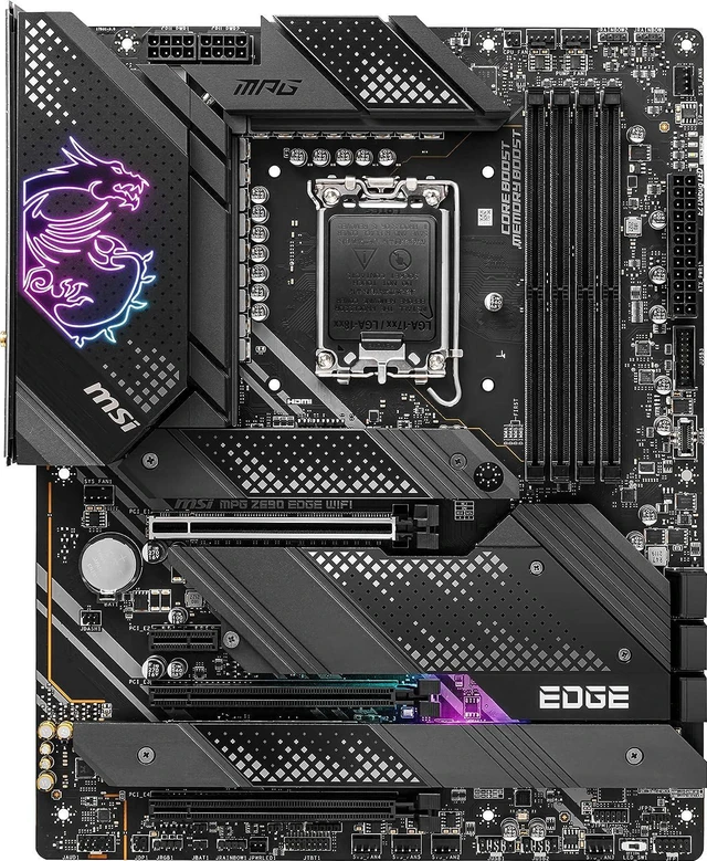 Alt view image 2 of 6 - MSI MPG Z690 EDGE WIFI DDR5 LGA 1700 ATX Intel Motherboard