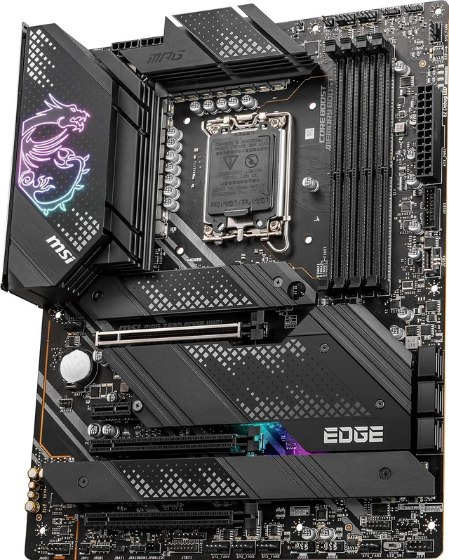 Alt view image 4 of 6 - MSI MPG Z690 EDGE WIFI DDR5 LGA 1700 ATX Intel Motherboard
