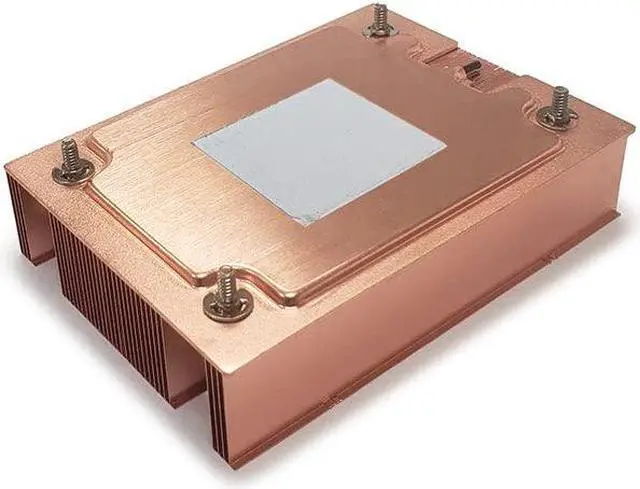 Alt view image 3 of 5 - Dynatron A46 272205 Fan 1u Passive Heatsink Copper Fin For Socket Am4/am5 Brown Box