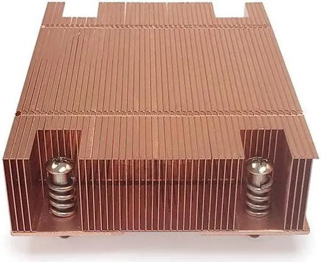 Alt view image 2 of 5 - Dynatron A46 272205 Fan 1u Passive Heatsink Copper Fin For Socket Am4/am5 Brown Box