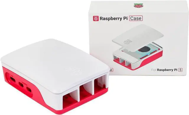 Alt view image 2 of 7 - Raspberry Pi SC1159 Active Cooling PWM Fan Protection, Inbuilt fan case, Red-White