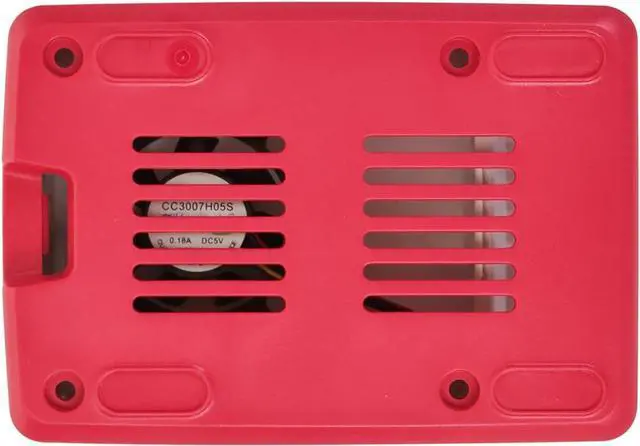 Alt view image 5 of 7 - Raspberry Pi SC1159 Active Cooling PWM Fan Protection, Inbuilt fan case, Red-White