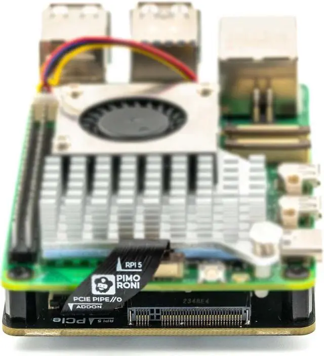 Alt view image 3 of 5 - Pimoroni PIM699 Raspberry Pi 5 M.2 HAT NVMe Base PCIe Extension Board (M.2 2230 to 2280 supported)