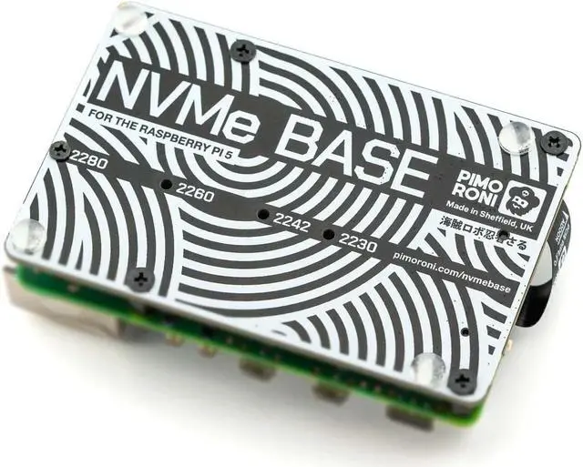 Alt view image 2 of 5 - Pimoroni PIM699 Raspberry Pi 5 M.2 HAT NVMe Base PCIe Extension Board (M.2 2230 to 2280 supported)