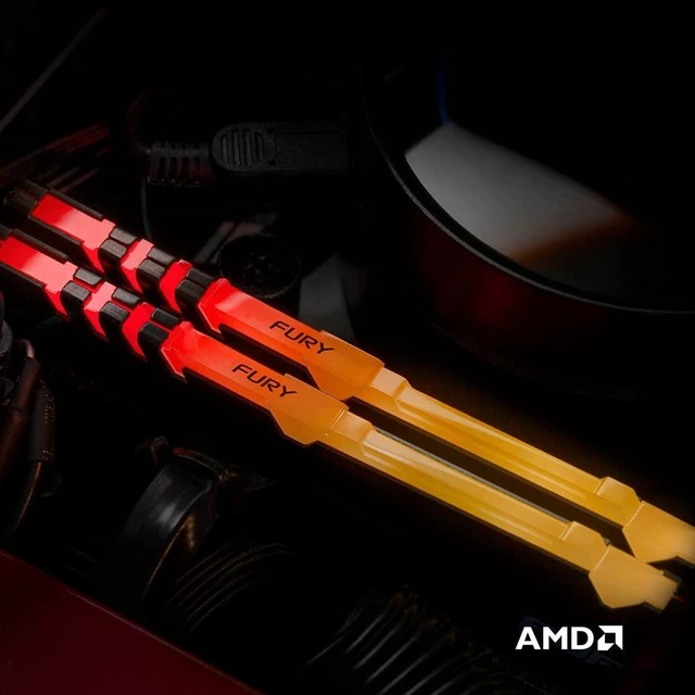 Alt view image 6 of 6 - Kingston KF432C16BBA/32 FURY Beast RGB 32GB 3200MHz DDR4 CL16 Desktop Memory Single Stick