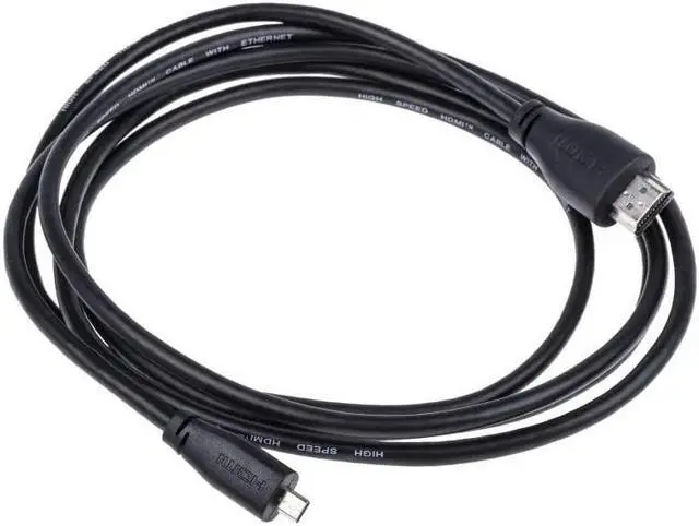 Alt view image 3 of 3 - Raspberry Pi SC0546 Micro-HDMI to HDMI Cable short  1M - Black