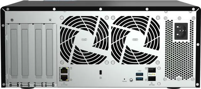 Alt view image 5 of 5 - QNAP TS-H1290FX-7232P-64G-US 12-Bay all-flash desktop NAS, AMD EPYC 7232P , 12 x 2.5" U.2 NVMe/SATA SSD , 64GB ECC RAM