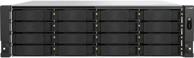 Alt view image 2 of 5 - QNAP TS-H1677AXU-RP-R7-32G-US 3U 16-Bay QTS hero NAS, AMD Ryzen 7 7000 series,32GB DDR5 non-ECC RAM, 550W redundant