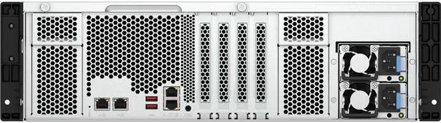 Alt view image 4 of 5 - QNAP TS-H1677AXU-RP-R7-32G-US 3U 16-Bay QTS hero NAS, AMD Ryzen 7 7000 series,32GB DDR5 non-ECC RAM, 550W redundant