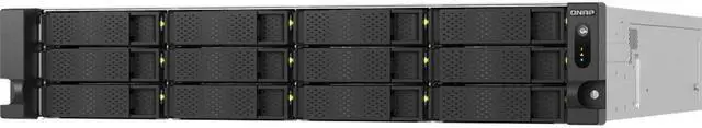 Alt view image 3 of 5 - QNAP TS-H1277AXU-RP-R5-16G-US 2U 12-Bay QTS hero NAS, AMD Ryzen 5 7000 series,16GB DDR5 non-ECC RAM, 550W redundant