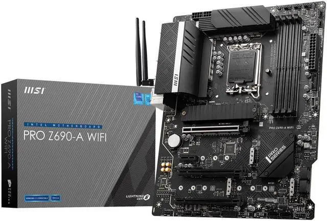 Alt view image 7 of 7 - MSI PRO Z690-A WIFI DDR5 LGA 1700 ATX Intel Motherboard