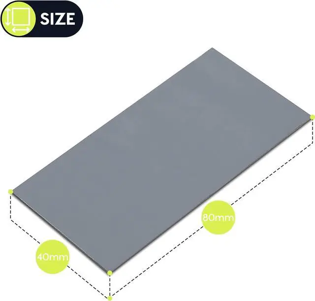 Alt view image 5 of 7 - Gelid Solutions TP-VP01-D GP-Extreme 12W-Thermal Pad 80x40x2.0 (2pcs) Excellent Heat Conduction, Ideal Gap Filler.