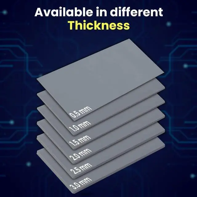 Alt view image 4 of 7 - Gelid Solutions TP-VP01-D GP-Extreme 12W-Thermal Pad 80x40x2.0 (2pcs) Excellent Heat Conduction, Ideal Gap Filler.