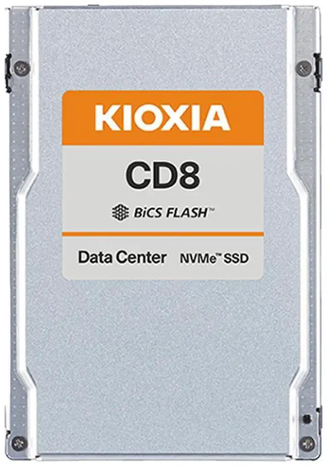 Main image of Kioxia KCD8XVUG800G CD8-V Data Center SSD 800GB 2.5" U.2/U.3 15mm PCIe 4 x 4 NVMe 3D TLC 3DWPD