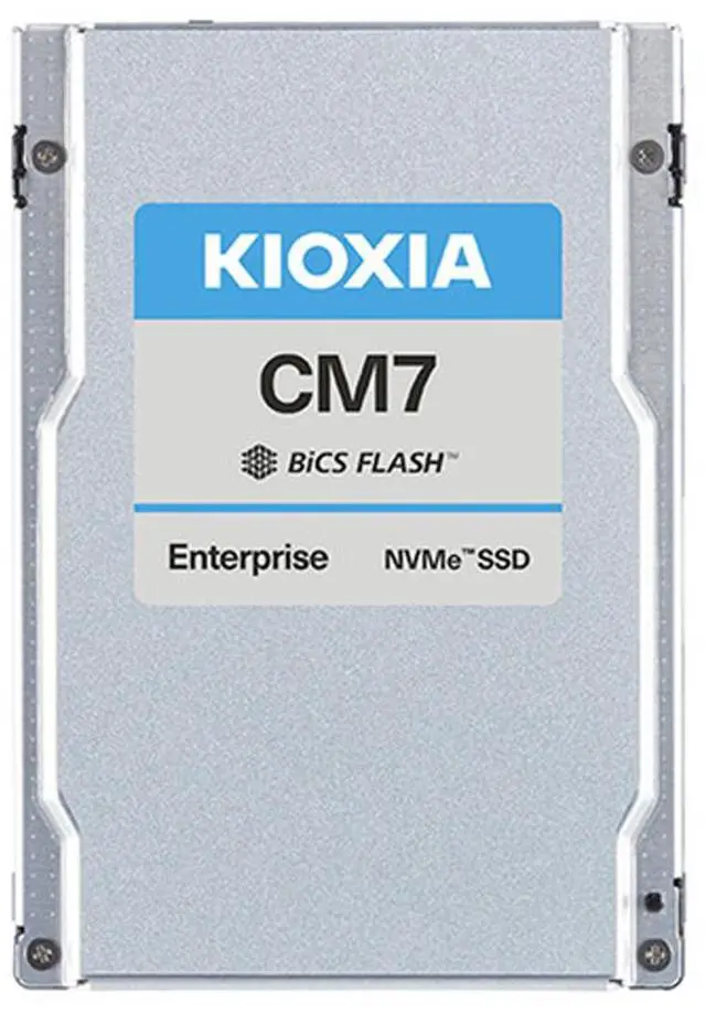 Main image of Kioxia KCM7XRJE1T92 CM7-R Enterprise & Read Intensive SSD 1.92TB EDSFF E3.S 7.5 mm PCIe 5 x 4 NVMe 3D TLC 1DWPD