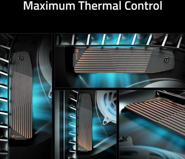 Alt view image 4 of 6 - SK hynix SKHAH1-0000-L1-LO00 Haechi H01 NVMe M.2 SSD Heatsink for PS5 CFI-1000 / CFI-1100 / CFI-1200 Models Only