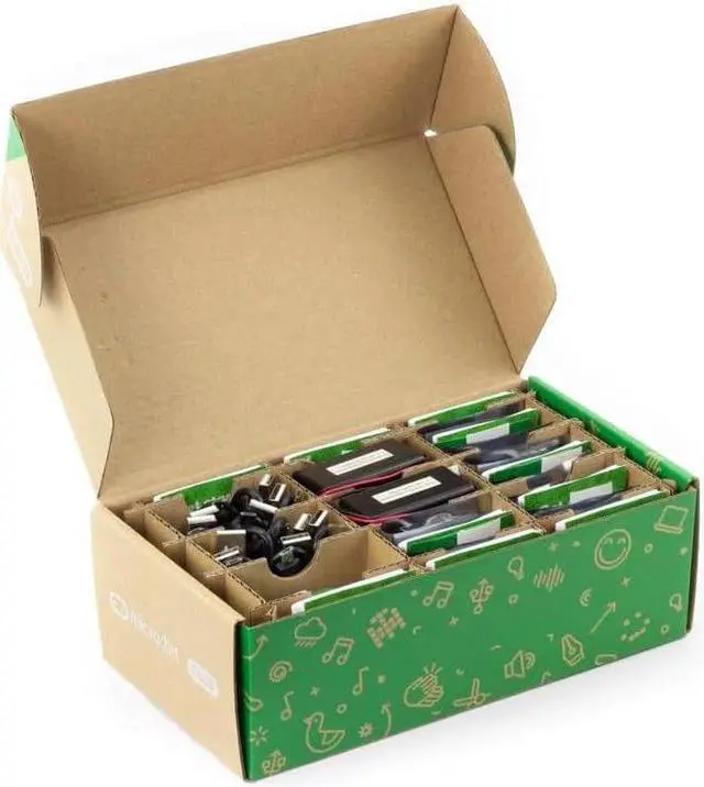 Alt view image 4 of 7 - Micro:bit MEFV2C Club BBC micro:bit V2 Club USB cable, Battaery holder x10 kit