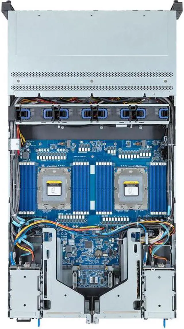 Alt view image 4 of 4 - Gigabyte R283-Z96 Rev. AAE2 2U Rack Server - AMD EPYC 9004, Dual CPU, 3x Gen3 M.2, 4x Gen5 PCIe Slots, 24+4 Gen5 NVMe/SATA/SAS-4 Bays