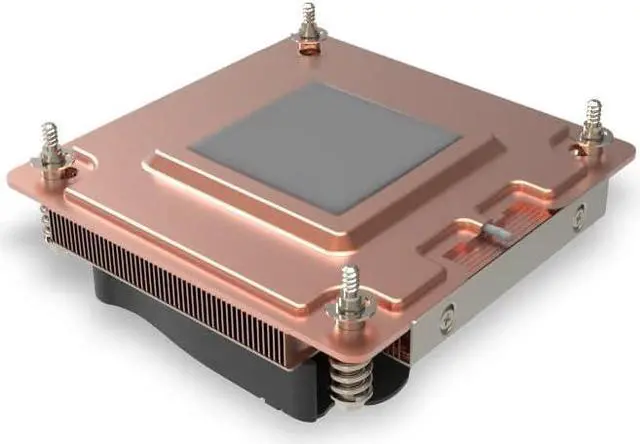 Alt view image 4 of 5 - Dynatron Q7 1U Copper Vapor Chamber Heatsink with Stacked Fins for LGA 1700 Socket