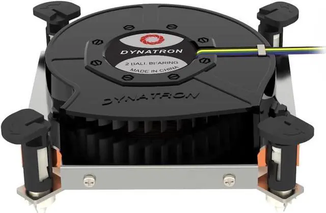Alt view image 3 of 6 - Dynatron Q8 1U Copper HeatSink with Skiving Fins for LGA 1700 Socket