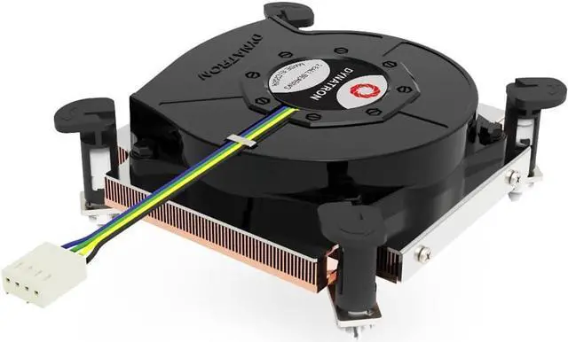Alt view image 2 of 6 - Dynatron Q8 1U Copper HeatSink with Skiving Fins for LGA 1700 Socket