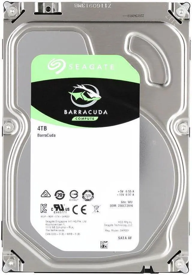 Alt view image 4 of 5 - Seagate BarraCuda ST4000DM005 4TB 64MB Cache SATA 6.0Gb/s 3.5" Hard Drive Bare Drive