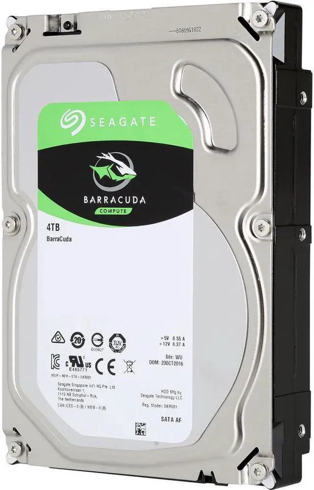 Alt view image 2 of 5 - Seagate BarraCuda ST4000DM005 4TB 64MB Cache SATA 6.0Gb/s 3.5" Hard Drive Bare Drive