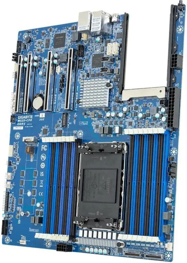 Main image of Gigabyte MS33-CP0 Rev. 1.x/3.x Server Motherboard - 5th/4th Gen Intel Xeon Scalable - E-ATX UP