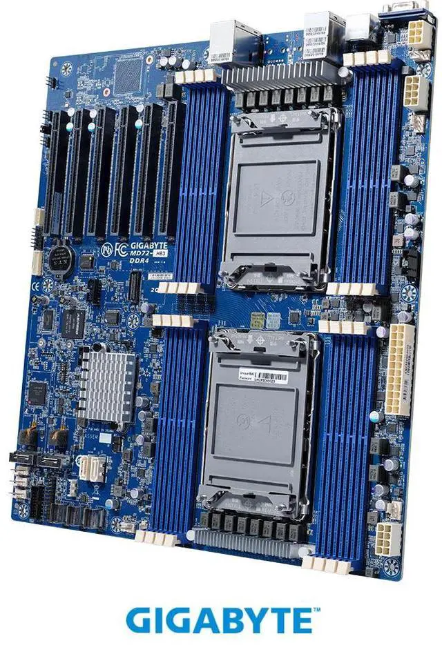 Main image of GIGABYTE MD72-HB3 Extended ATX Server Motherboard Dual Socket P+ Intel C621A