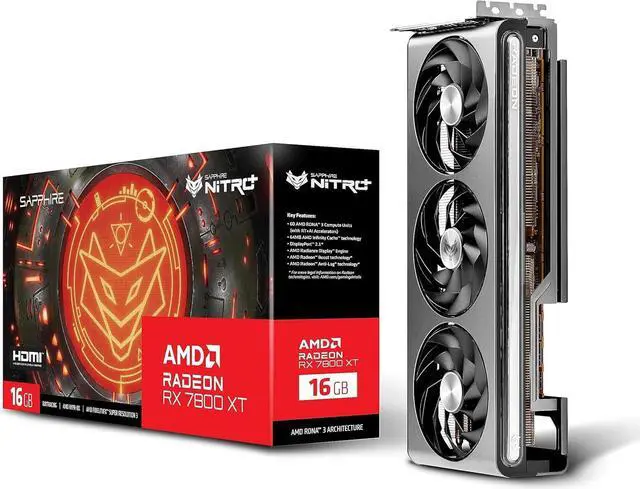 Alt view image 3 of 5 - SAPPHIRE NITRO+ Radeon RX 7800 XT Video Card 11330-01-20G