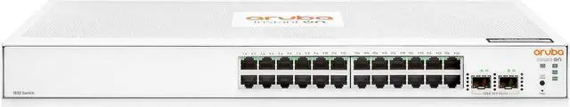 Main image of HPE JL812A#AC3 Instant On 1830 24-Port Gb Smart Switch - 24x 1G | 2X SFP | Fanless |International Cord