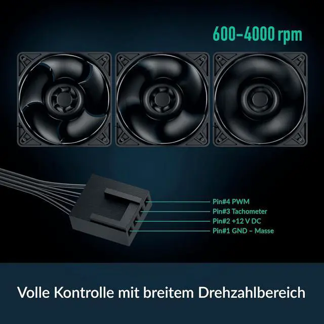 Alt view image 5 of 5 - Arctic ACFAN00296A S12038-4K -120mm Case Fan - dual ball bearing - max 4000 RPM - PWM regulated