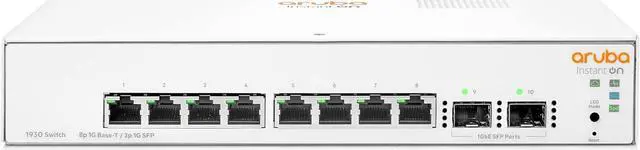 Main image of HPE JL680A#AC3 Instant On 1930 8-Port Gb Ethernet 8 x GE, 2X 1G SFP, L2+ Smart Switch International Cord