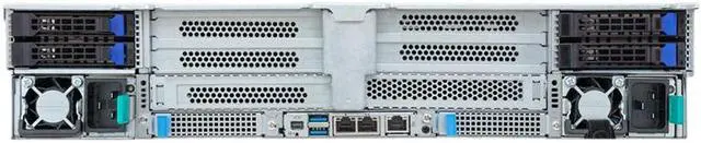 Alt view image 3 of 4 - Gigabyte R283-Z97 Rev. AAF1 2U Rack Server - AMD EPYC 9004 Dual CPU, 4+2x Gen5 x16 PCIe Slots, 12+4x Gen5 NVMe/SATA/SAS-4 Bays