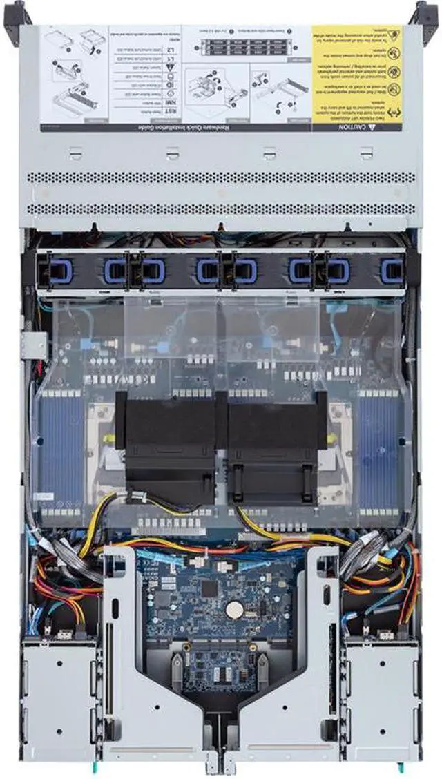 Alt view image 4 of 4 - Gigabyte R283-Z97 Rev. AAF1 2U Rack Server - AMD EPYC 9004 Dual CPU, 4+2x Gen5 x16 PCIe Slots, 12+4x Gen5 NVMe/SATA/SAS-4 Bays