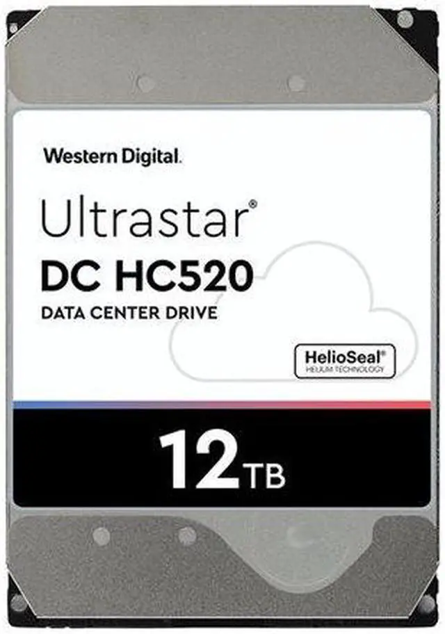 Alt view image 2 of 3 - WD Ultrastar 0F29562 DC HC520 12TB HDD SAS-12Gbps 3.5-Inch Internal Hard Drive HUH721212AL4204