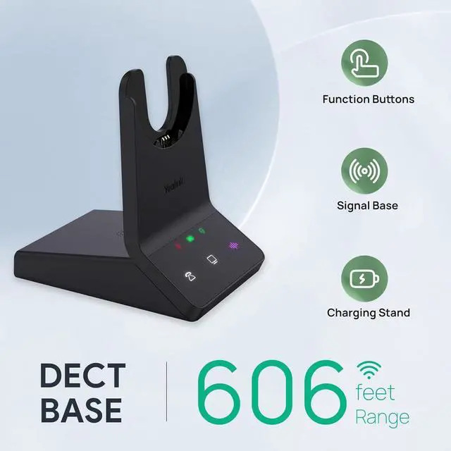 Alt view image 6 of 9 - Yealink WH64 DECT Hybrid Wireless Headset
