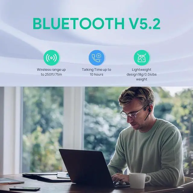 Alt view image 5 of 12 - Yealink 1208710 BH71 Workstation Pro Bluetooth Headset for Office Phone, Wireless Charging Pad, Speakerphone, USB-C/A