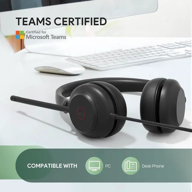 Alt view image 3 of 8 - Yealink 1308165 UH35 Mono Teams  USB Headset with Mic & Noise Cancelling, Home Office Online Meeting Call Center, USB-C/A