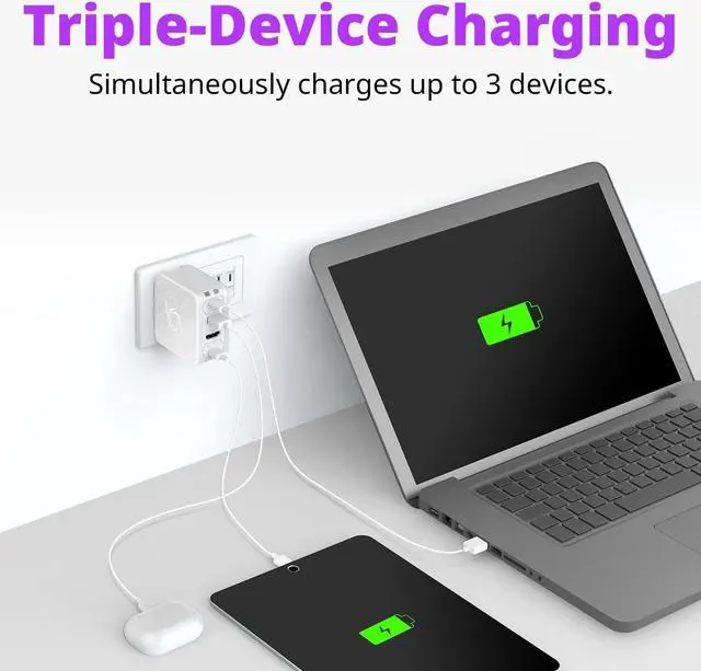 Alt view image 3 of 9 - AverMedia GC313ProWHITE Elite Go Capture Card for Streaming Portable Charger Fast Charging USB C, TV Docking Station Compatible w/ iPhone, iPad, Laptop (WHITE)