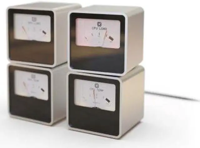 Alt view image 2 of 4 - Streacom ST-VU1SSR4 VU1 Dynamic Analogue Dials - Sliver - All aluminum enclosure, glass panel