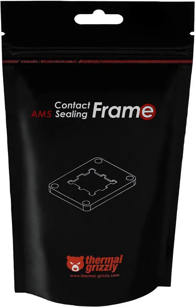Alt view image 5 of 6 - Thermal Grizzly TG-CSF-AM5 Contact Sealing Frame Contact Frame, CPU Guard Combination, Components AMD Ryzen 7000 CPUs