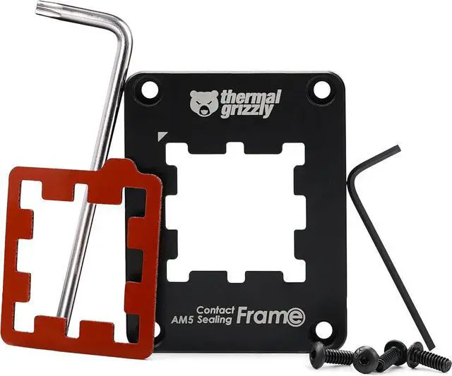 Alt view image 3 of 6 - Thermal Grizzly TG-CSF-AM5 Contact Sealing Frame Contact Frame, CPU Guard Combination, Components AMD Ryzen 7000 CPUs