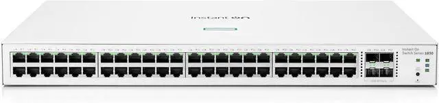 Alt view image 2 of 3 - Aruba Instant On 1830 48-Port Gb Smart Switch - 48x 1G | 4X SFP | US Cord (JL814A#ABA)