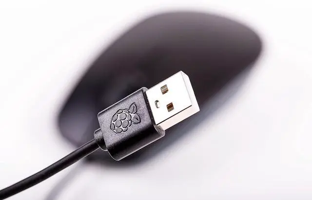 Alt view image 2 of 2 - Raspberry Pi SC0202 Official Mouse USB Type-A (Black/Grey)