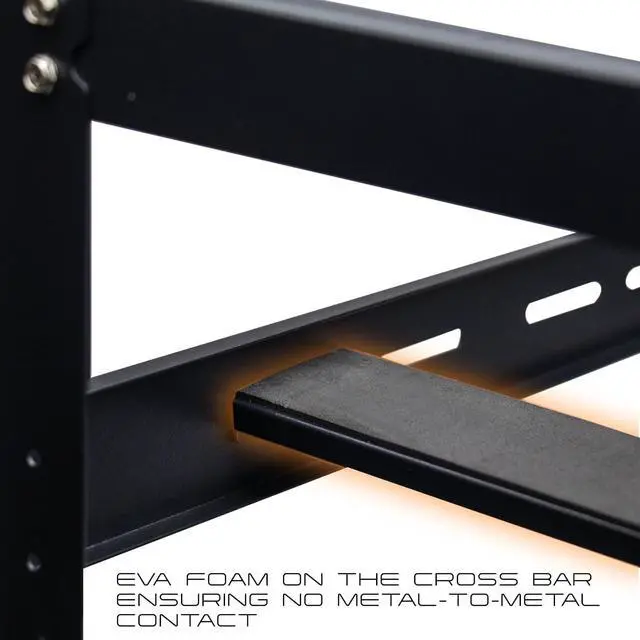 Alt view image 3 of 7 - AAAwave 12GPU Mining Rig Frame - The Sluice V2 Stackable Open Frame Steel Mining Case, for Crypto Coin Currency & AI Machine Learning Applications - Frame Only (Black)