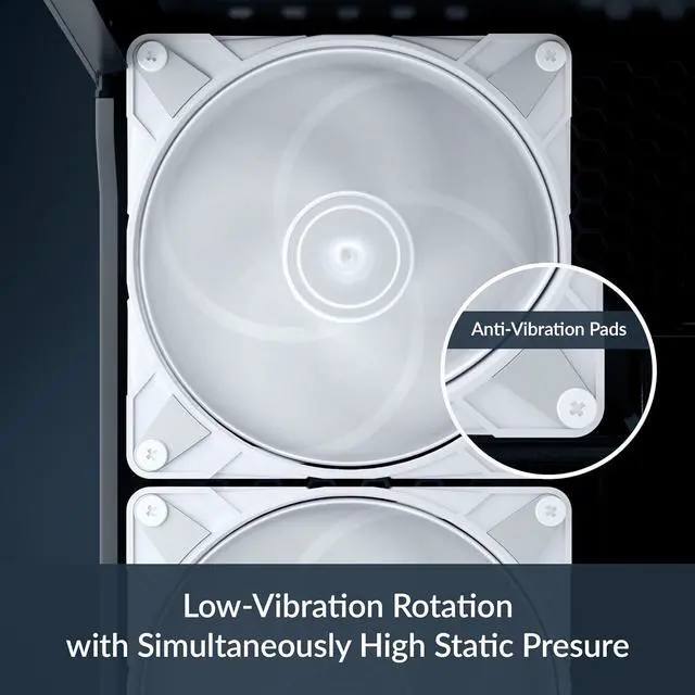 Alt view image 2 of 7 - Arctic ACFAN00304A P14 Max 140mm Case Fan fluid dynamic bearing max 2800 RPM - PWM - White