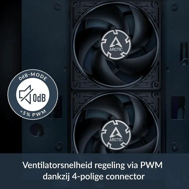 Alt view image 2 of 6 - Arctic ACFAN00299A P9 PWM PST CO  92mm Pressure Optimized Case Fan | Dual Ball bearing | PWM Controlled speed with PST SplitterBlack